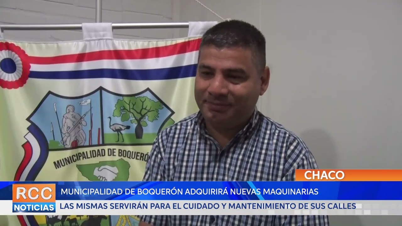 Municipalidad de Boquerón adquirirá maquinarias este próximo viernes
