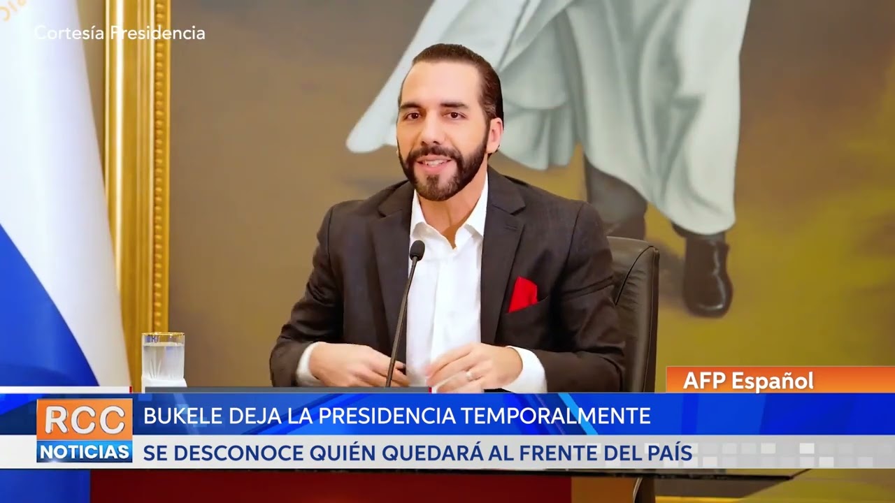 Bukele deja la presidencia temporalmente para dedicarse a su campaña electoral