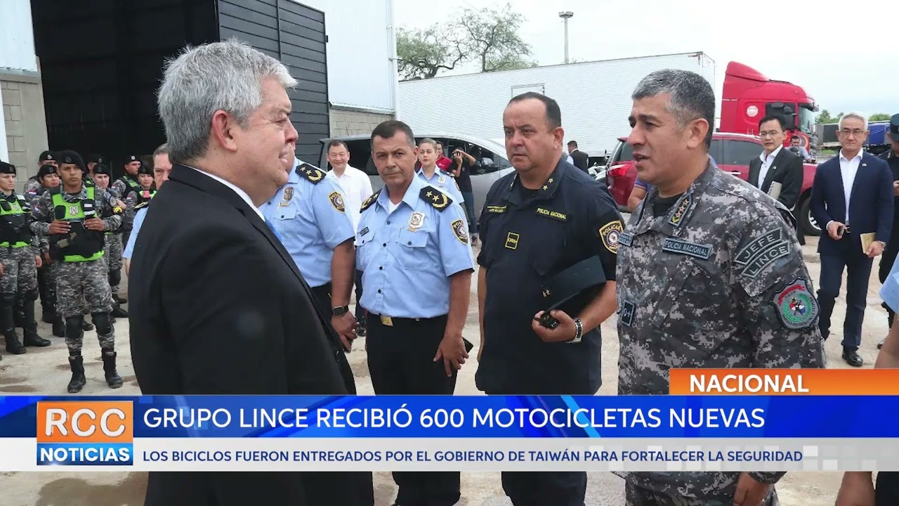 Taiwán entregó 600 motocicletas al Grupo Lince