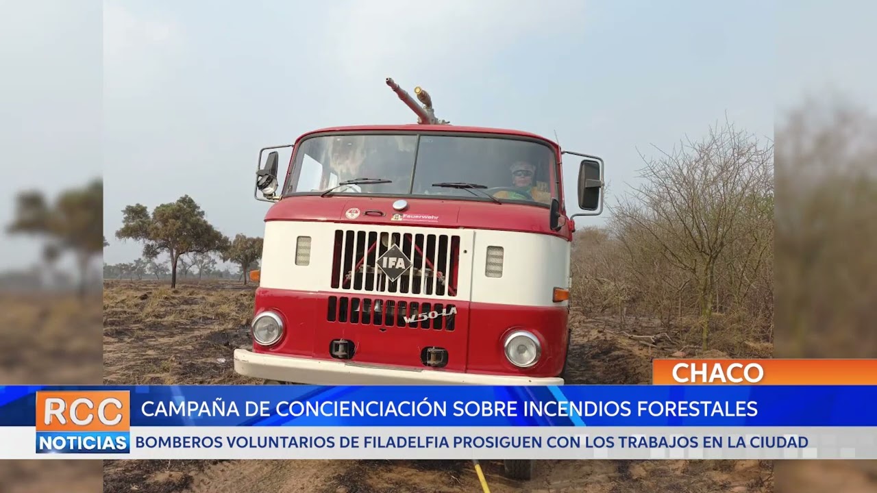 Bomberos de Filadelfia realizan campaña de sensibilización y prevención de incendios forestales
