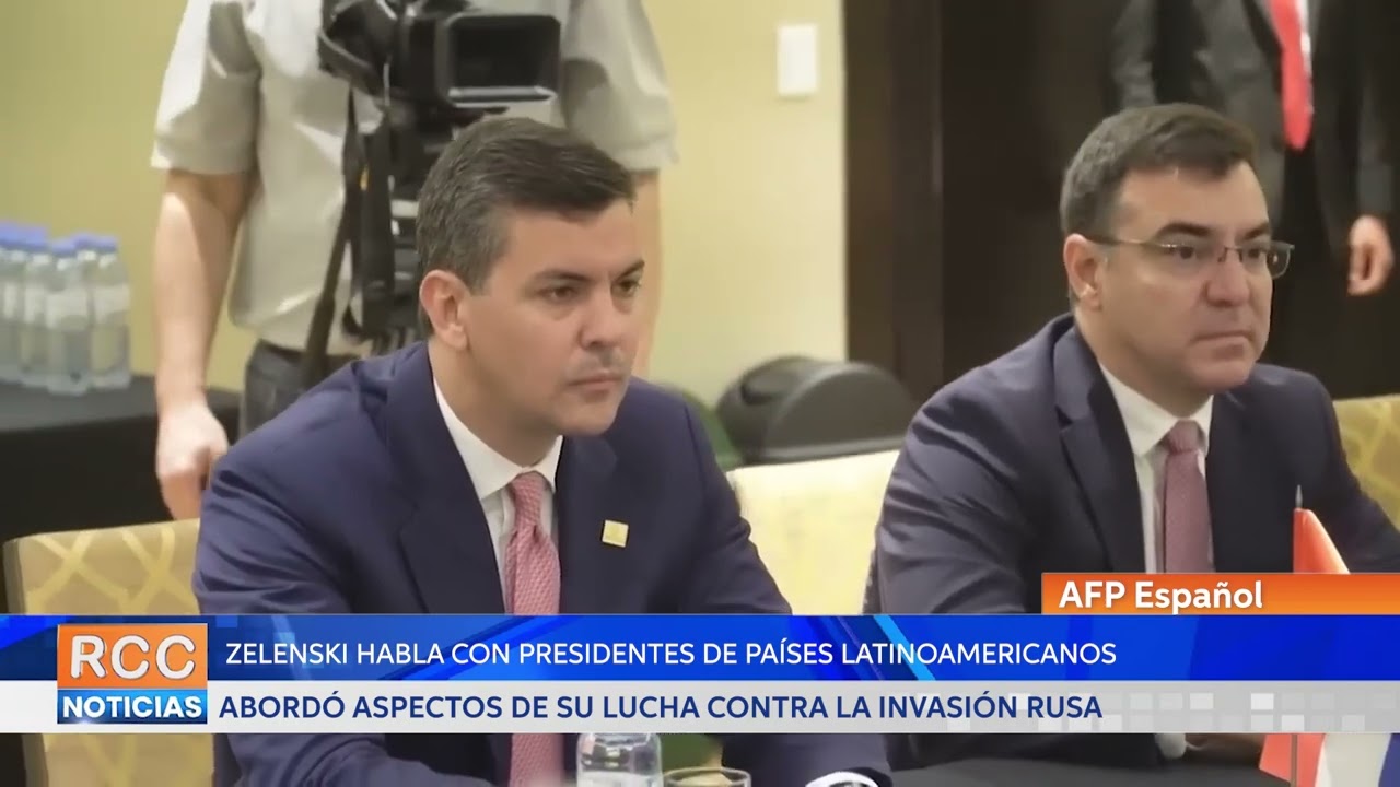 Zelenski habla con presidentes de Ecuador, Paraguay y Uruguay y les agradece apoyo