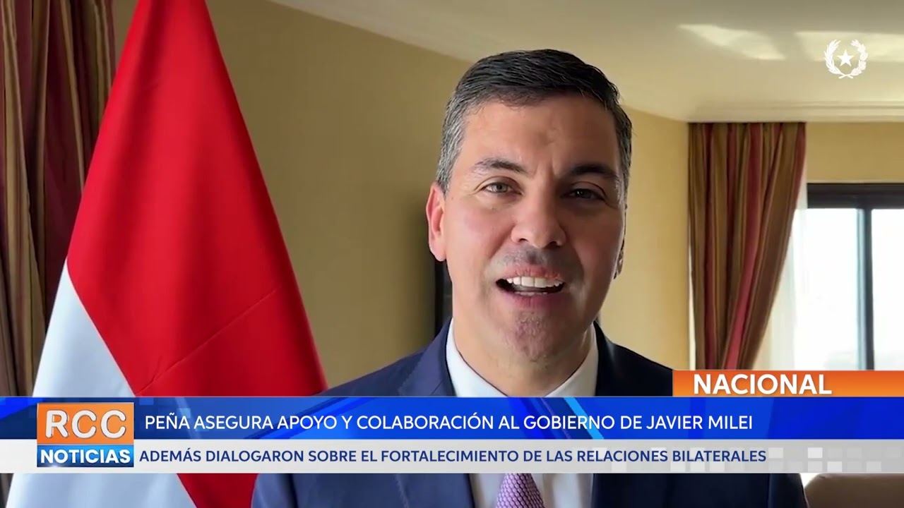 Presidente Peña asegura apoyo y colaboración para el gobierno de Milei