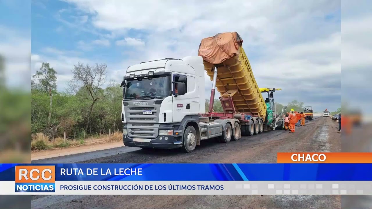 Ruta de la Leche: Prosigue construcción de los últimos tramos