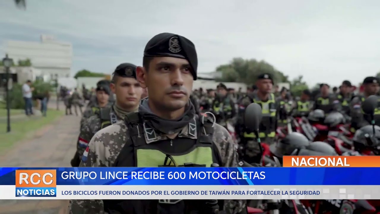 Grupo Lince recibe 600 motocicletas donadas por Taiwán para reforzar la seguridad en las calles