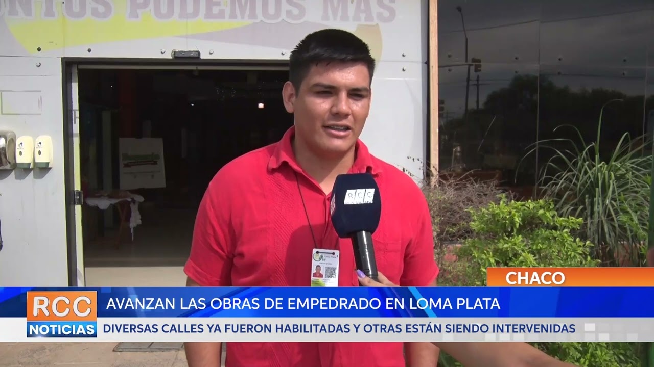Avanzan las obras de empedrados en la ciudad de Loma Plata