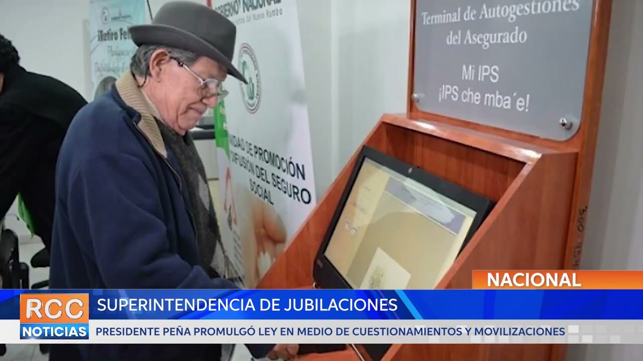 Santiago Peña promulgó la ley de Superintendencia de Jubilaciones