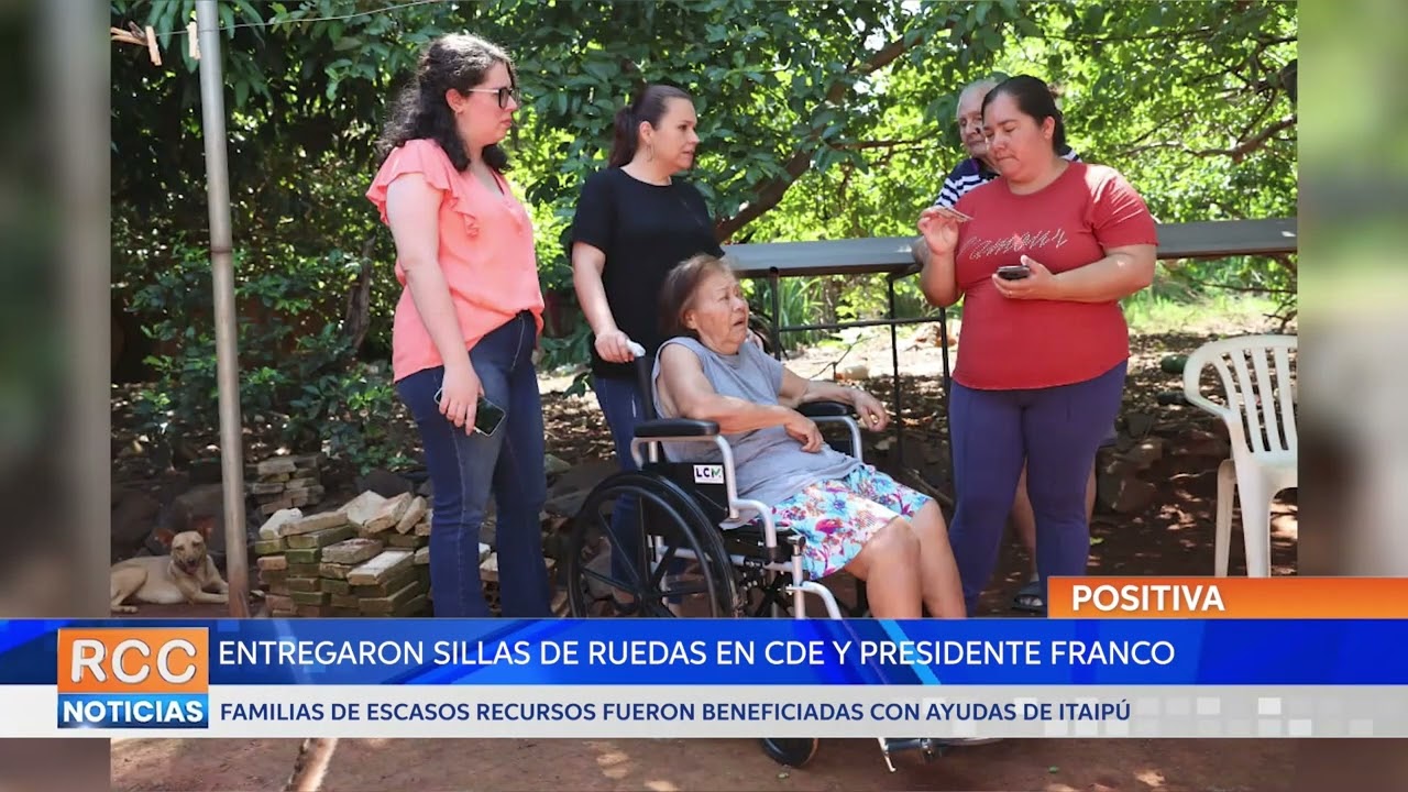 Itaipú entregó sillas de ruedas a familias de escasos recursos de CDE y Presidente Franco