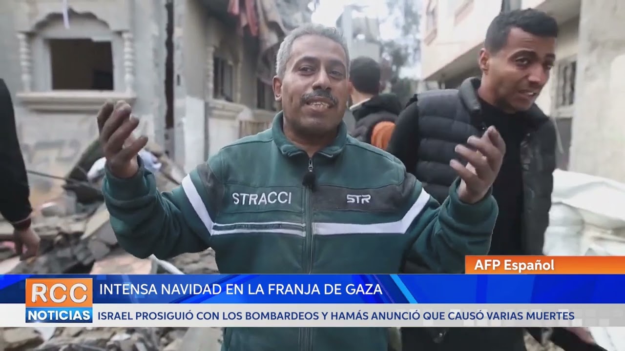 Bombardeos intensos de Israel sobre la Franja de Gaza en Navidad