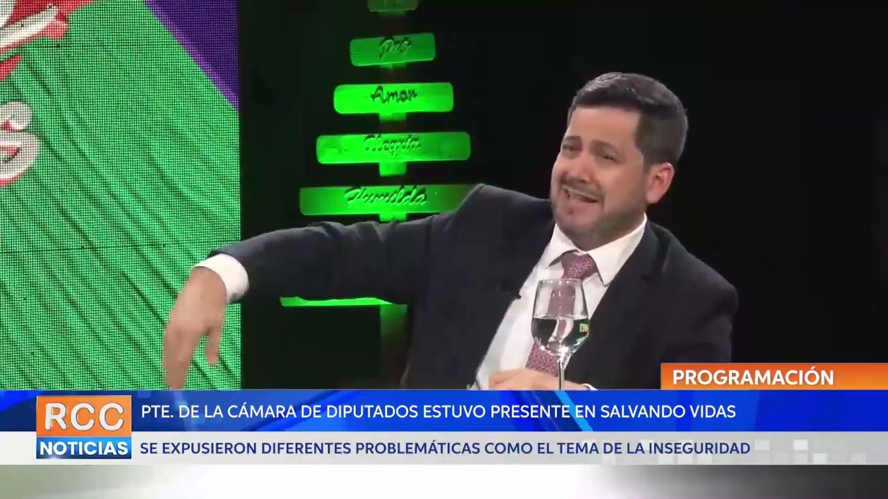 Interesante capítulo de Salvando Vidas contó con la presencia del Pdte. de la Cámara de Diputados