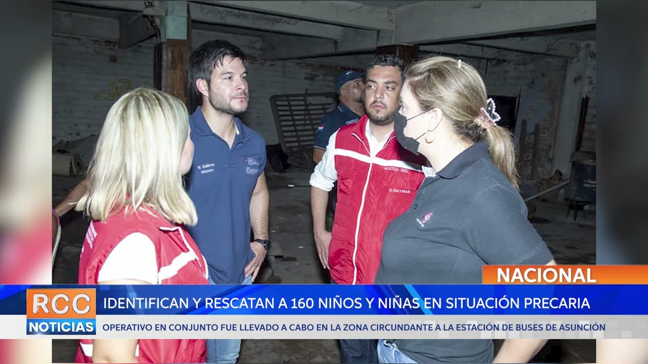 Operativo identifica y rescata a 160 niños/as en inmediaciones de la Estación de Buses de Asunción