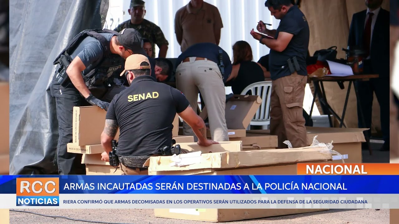 Armas incautadas en el Operativo Dakovo serán entregadas a la Policía Nacional