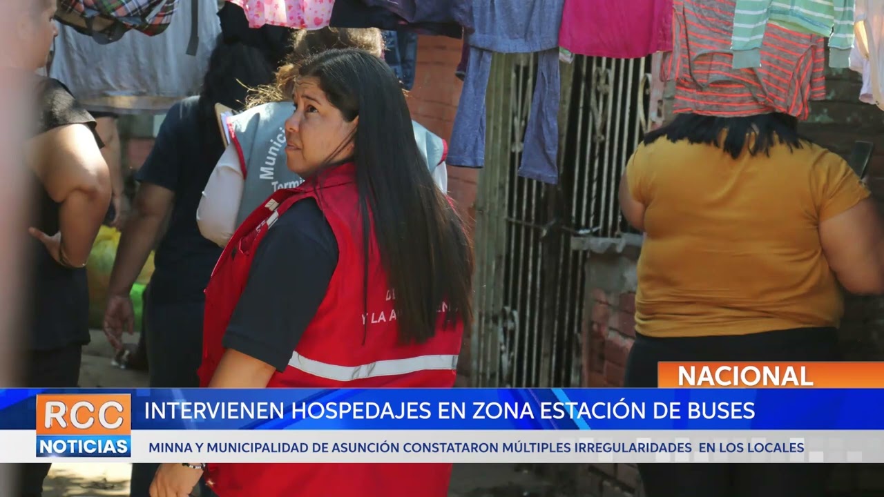 Intervienen hospedajes en zona Estación de Buses de Asunción