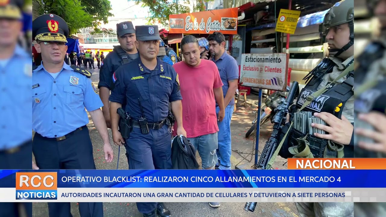 Operativo Blacklist: Allanan locales en el Mercado 4 por venta de celulares robados