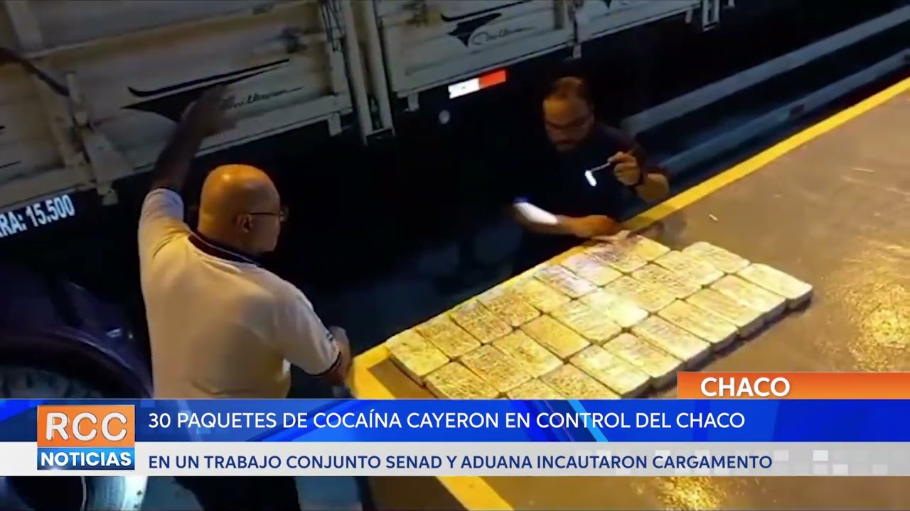 Unos 30 paquetes de cocaína cayeron en efectivo control fronterizo en el Chaco
