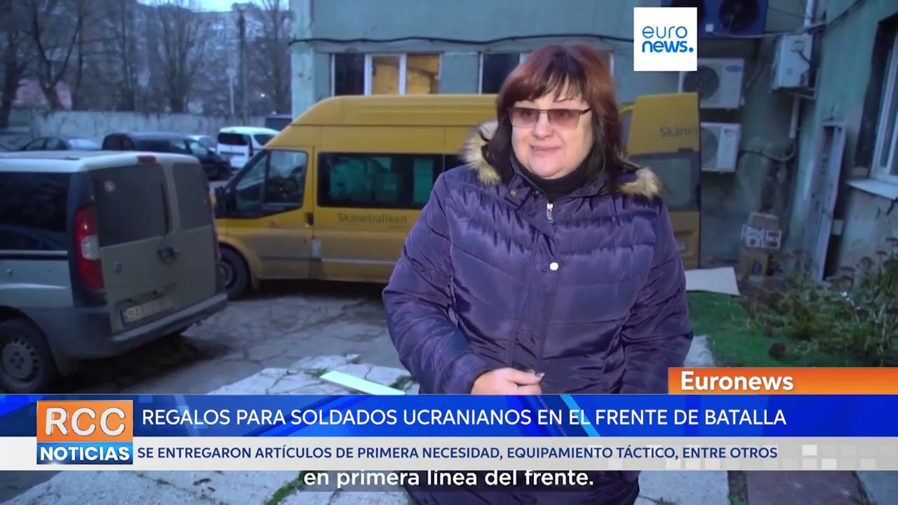 Regalos para levantar el ánimo de los soldados ucranianos en el frente de batalla