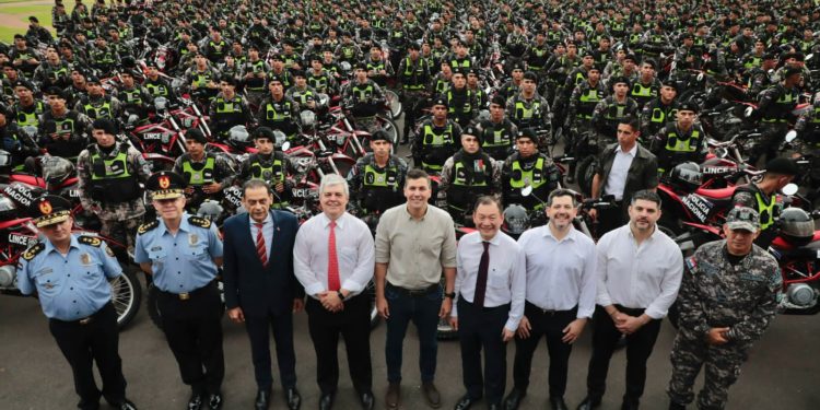 Grupo Lince recibe 600 motocicletas donadas por Taiwán para reforzar la seguridad en las calles