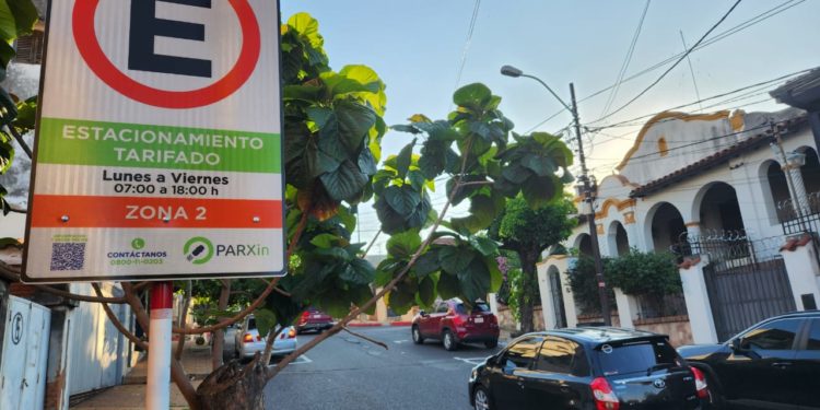 Estacionamiento tarifado: Parxin inició simulacro en el microcentro de Asunción