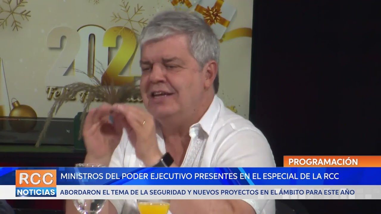 Ministros del Poder Ejecutivo estuvieron presentes en el especial de «Año Nuevo» de la RCC