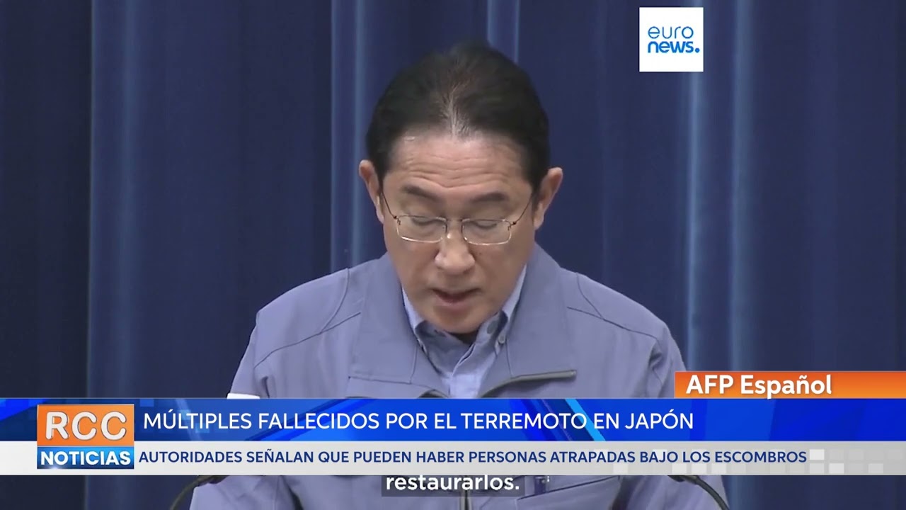 Suben a 48 los muertos en Japón debido al terremoto