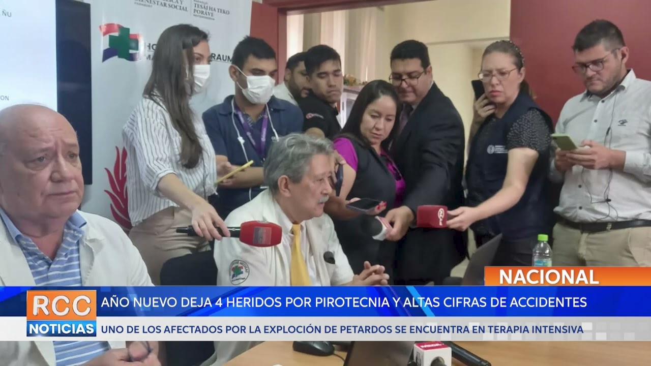 Hospital del Trauma reporta heridos graves por pirotecnia y aumento de accidentes de moto