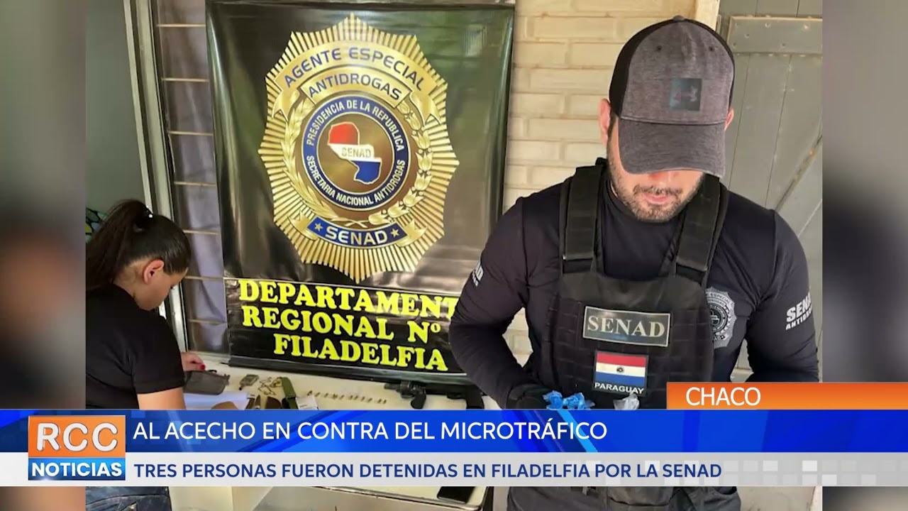 Detuvieron a tres personas en Filadelfia tras exitoso operativo por parte de la SENAD