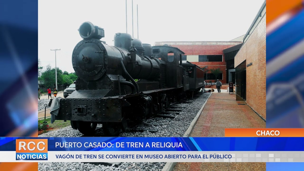 Vagón de tren en Puerto Casado se convierte en museo abierto al público
