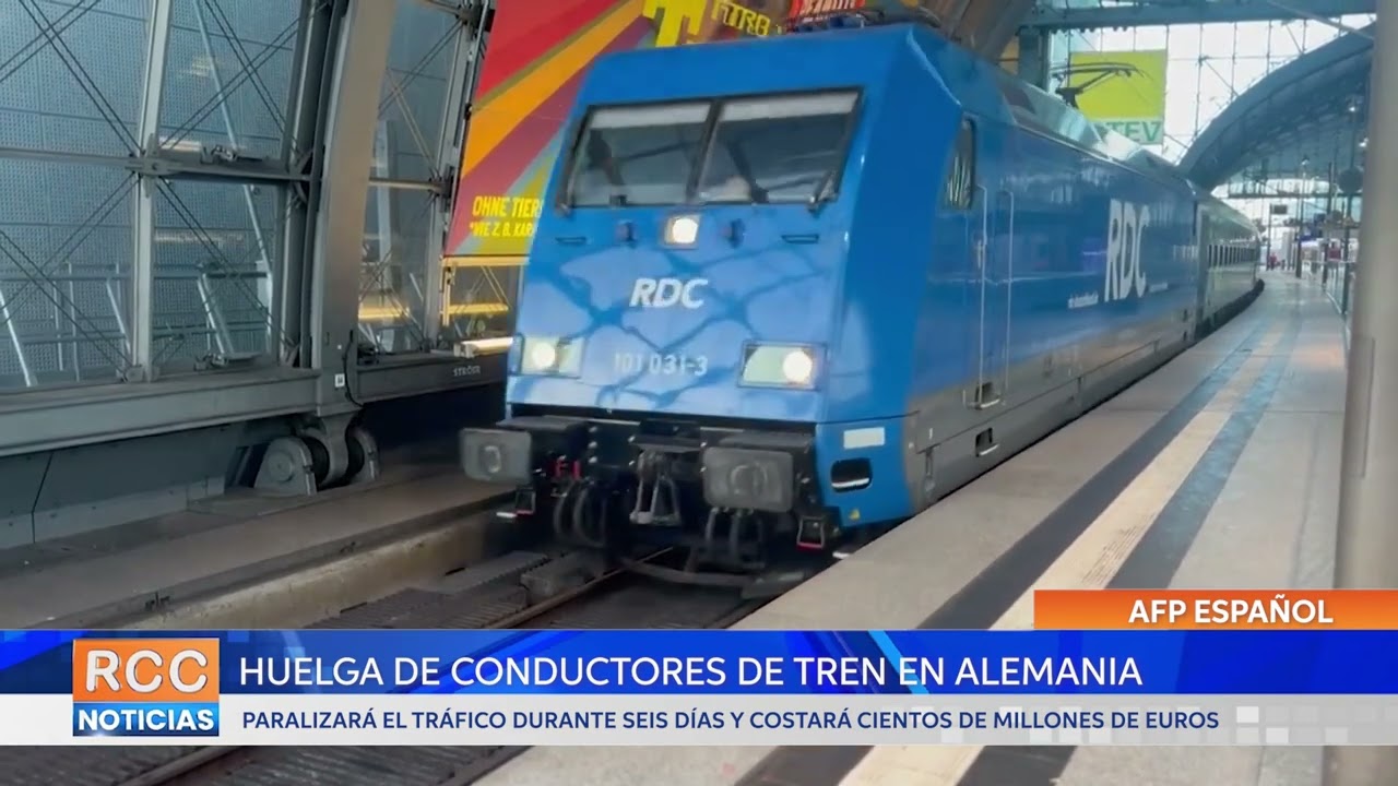 Huelga récord de conductores de tren en Alemania