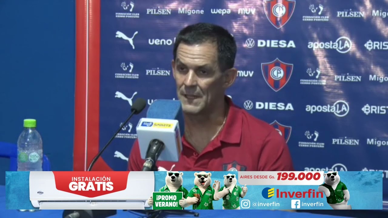 Sportivo Ameliano vs. Cerro Porteño: Conferencia de prensa Cerro Porteño