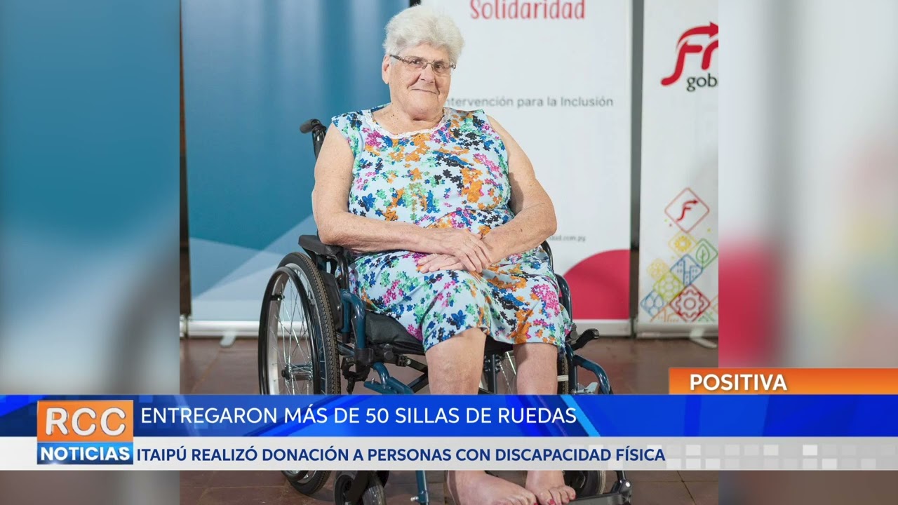 Itaipú entregó sillas de ruedas y equipos de apoyo en Alto Paraná como parte de su programa social