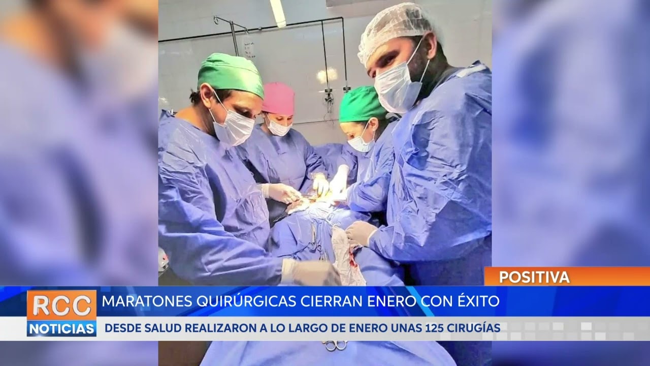 Maratones quirúrgicas cierran enero con 125 cirugías
