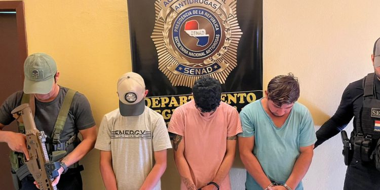 Detuvieron a tres personas en Filadelfia tras exitoso operativo por parte de la SENAD