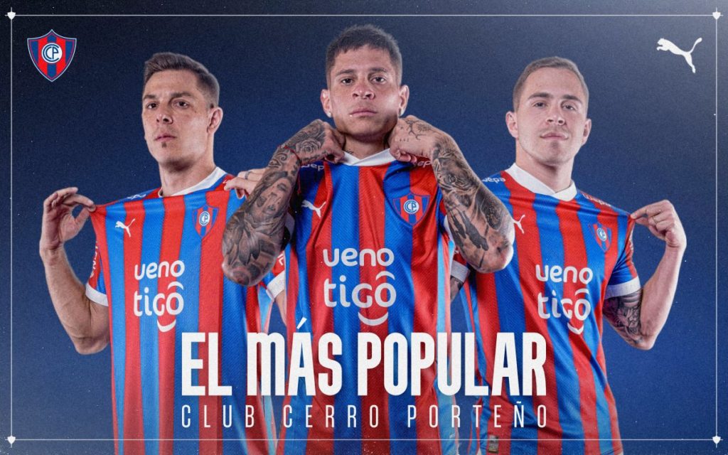 Cerro Porteño reveló la nueva camiseta de “La Mitad Más Uno” para el 2024