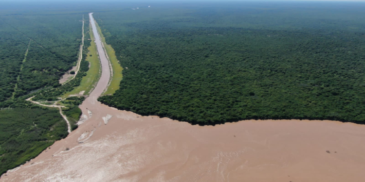 El río Pilcomayo riega la zona del fortín General Díaz