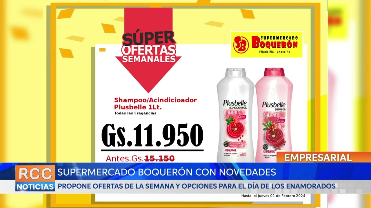 Ofertas de la semana y día de los enamorados son las tendencias en el Supermercado Boquerón
