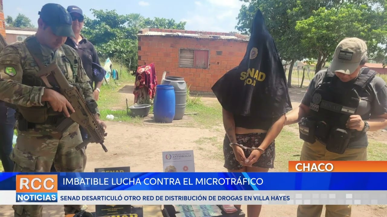 SENAD golpeó nuevamente al microtráfico esta vez en Villa Hayes