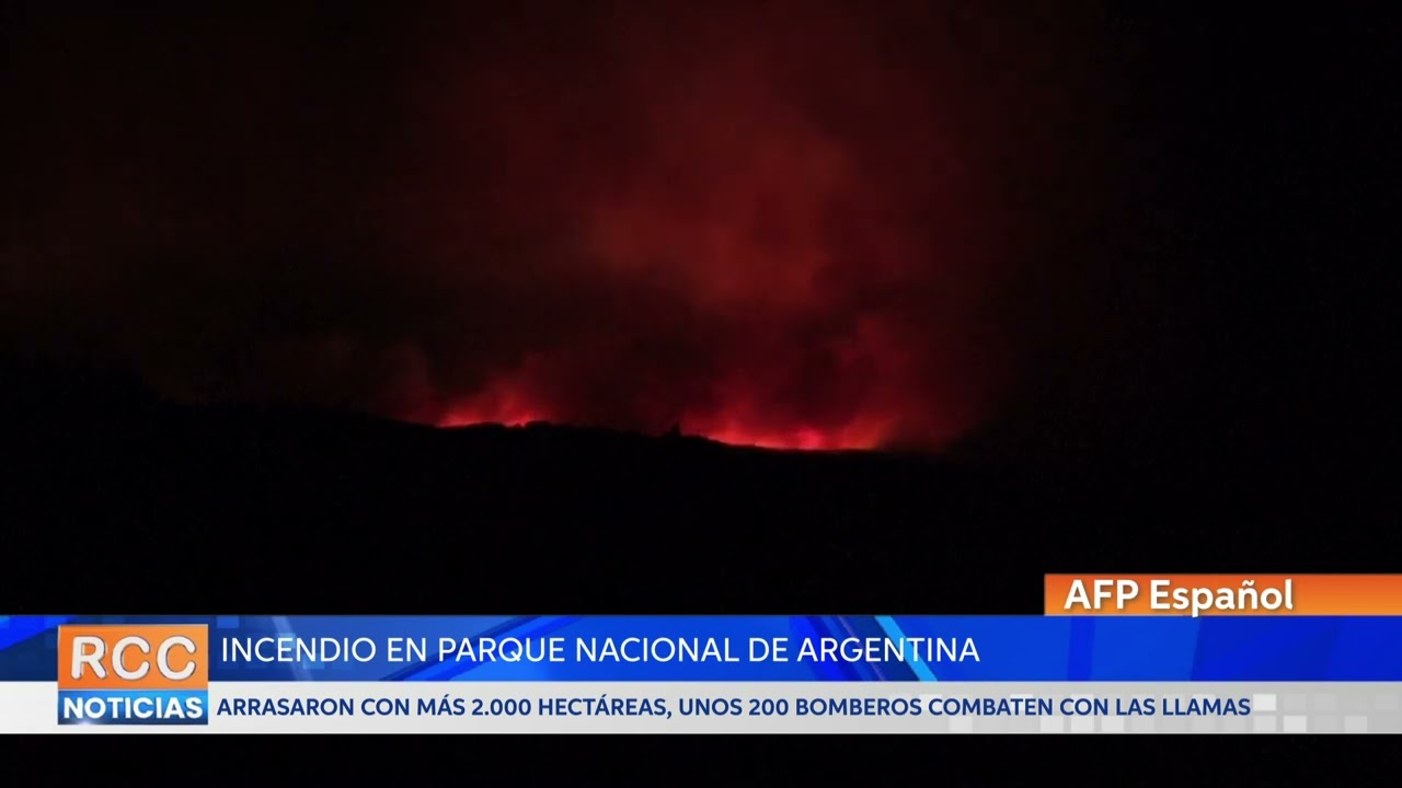 Incendio en parque de Argentina quema 2.000 hectáreas en medio de alerta por calor