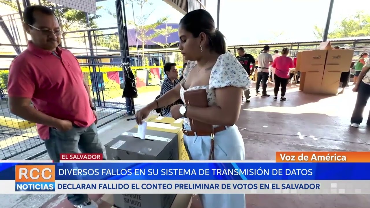 Declaran fallido el conteo preliminar de votos en El Salvador