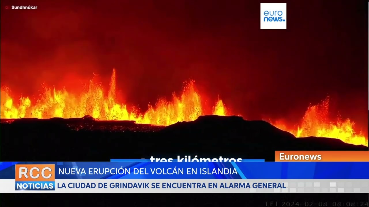Vuelve a entrar en erupción el volcán Fagradalsfjall en Islandia