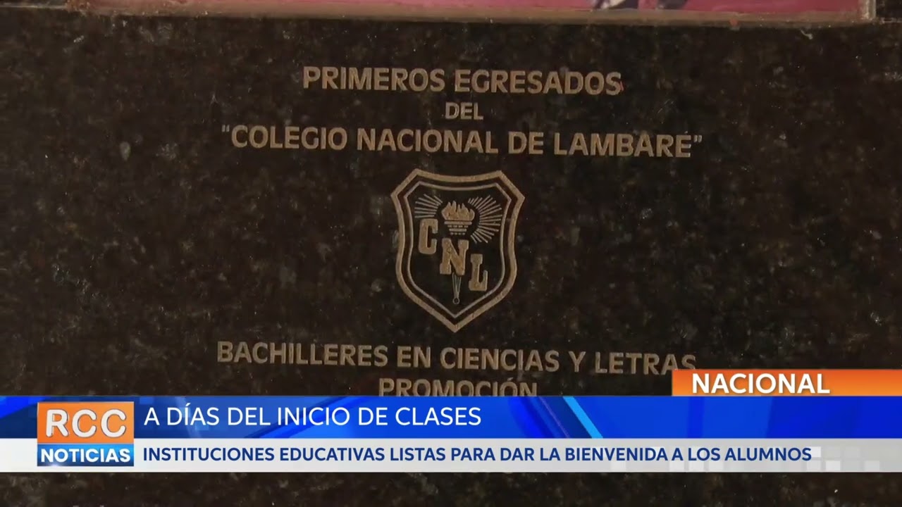 Instituciones educativas listas para dar la bienvenida a los alumnos en el nuevo año lectivo