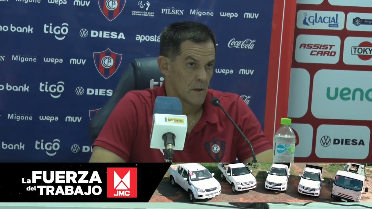 Cerro Porteño vs. Libertad: Conferencia del entrenador Víctor Bernay
