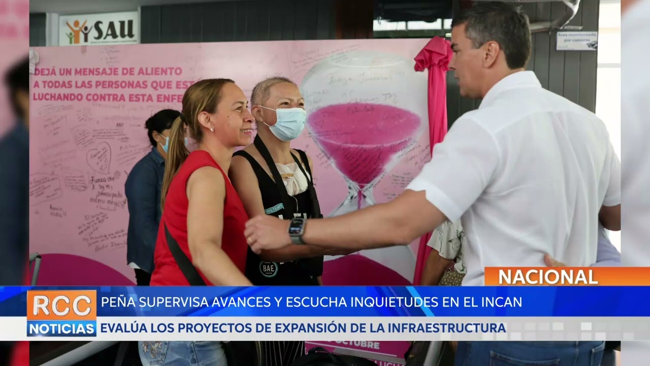 Santiago Peña supervisó avances y escuchó inquietudes en el INCAN para fortalecer la salud publica