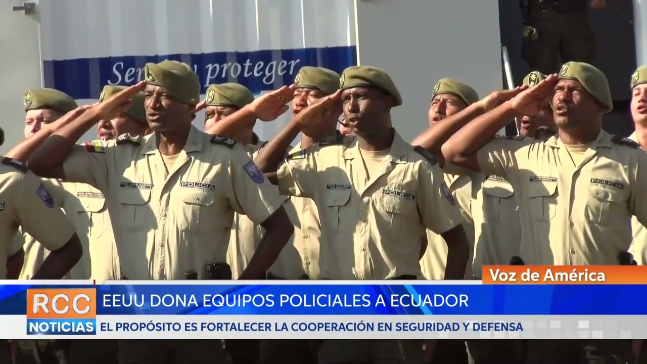 EEUU dona equipos policiales a gobierno ecuatoriano