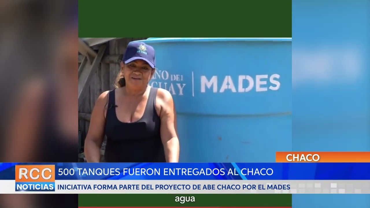 MADES entregó 500 tanques para recolección de agua en el Chaco