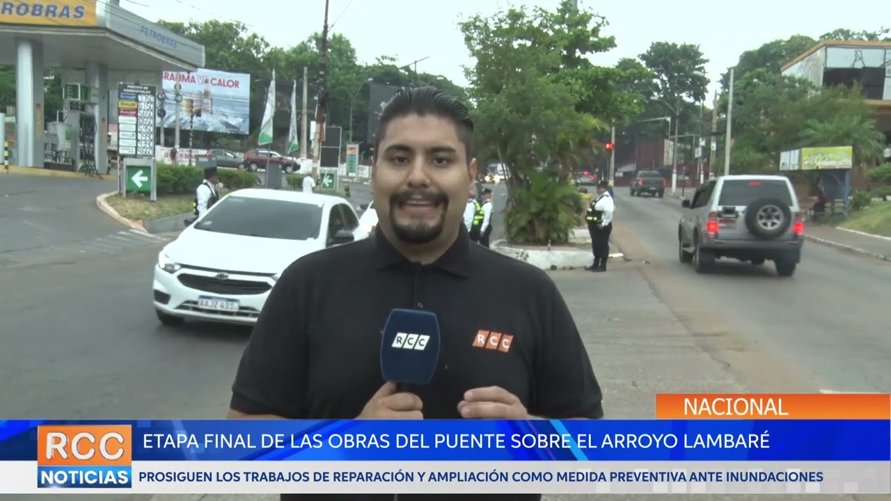 Prosiguen en su etapa final las obras del puente sobre la Av. Luis María Argaña