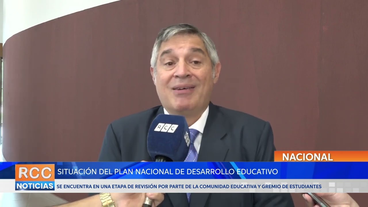 El Ministro de Educación se refirió una situación actual del Plan Nacional de Desarrollo Educativo