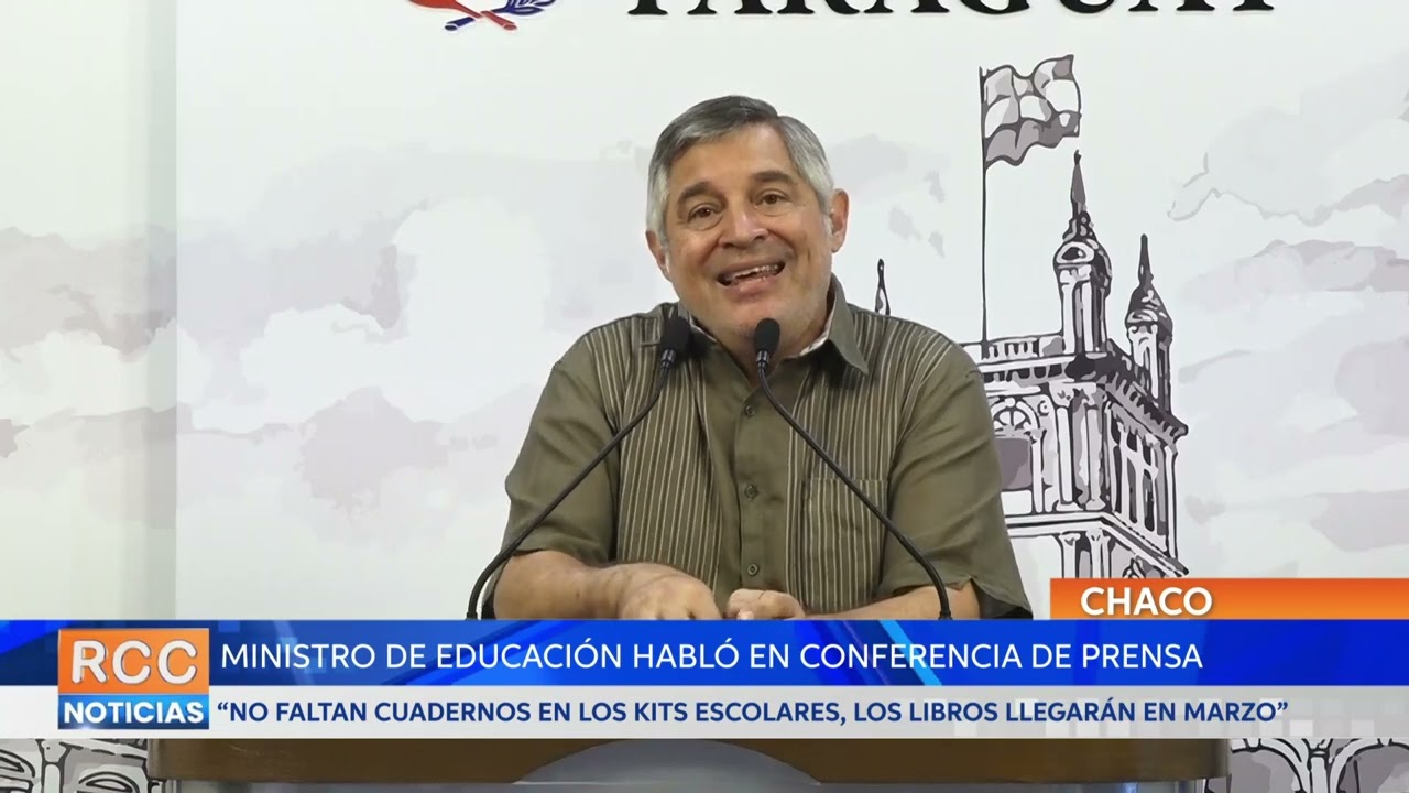 Ministro de Educación: “No faltan cuadernos en los kits escolares, los libros llegarán en marzo”