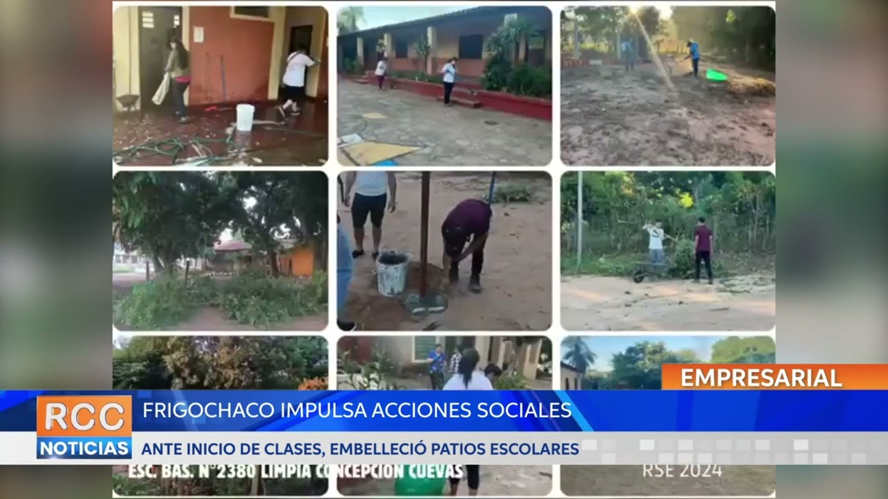 Frigochaco embelleció escuelas y colegios distinguiéndose por su gran compromiso en lo social