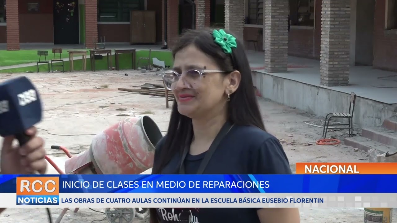Institución de Lambaré inició las clases en medio de reparaciones de aulas