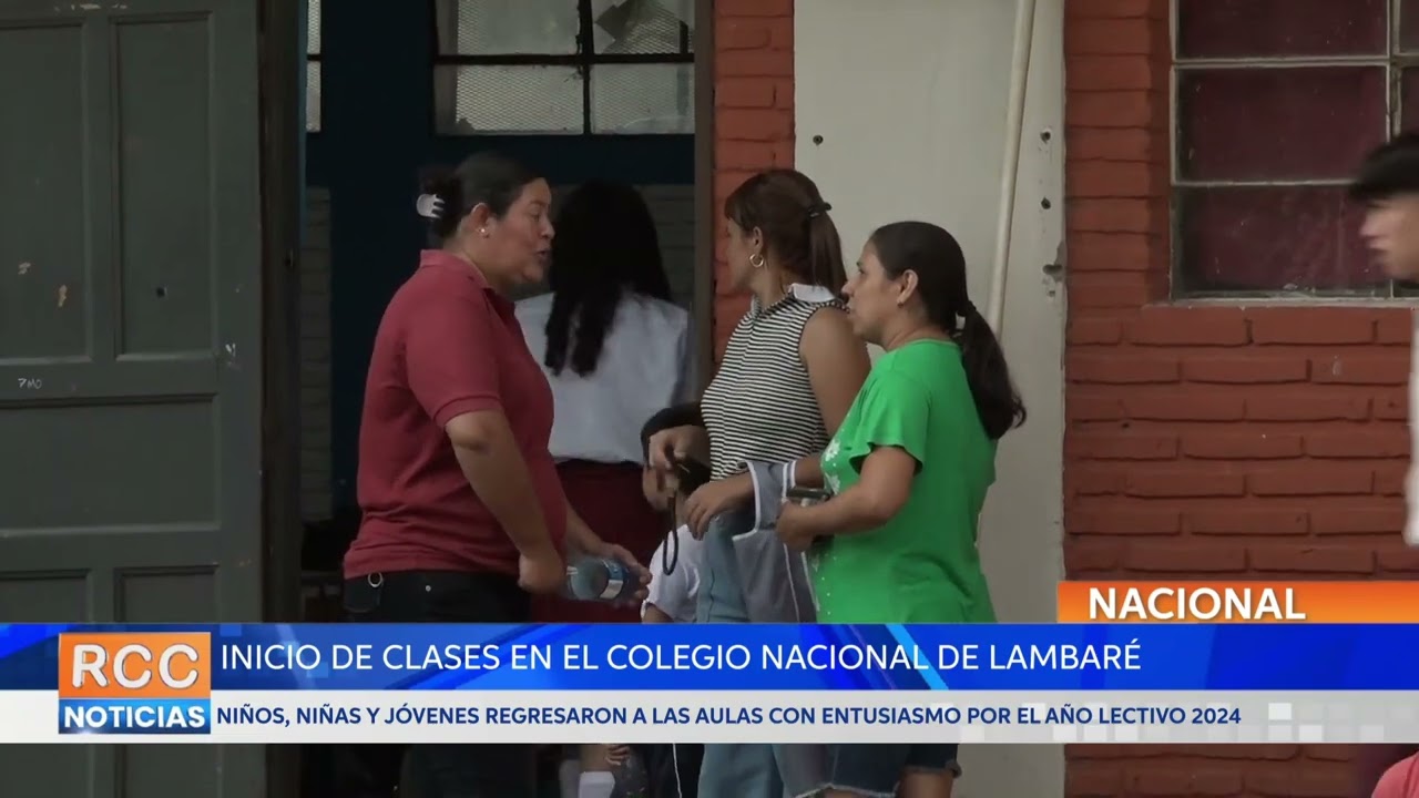 Entusiasmo y alegría en el Colegio Nacional de Lambaré en el inicio de clases 2024