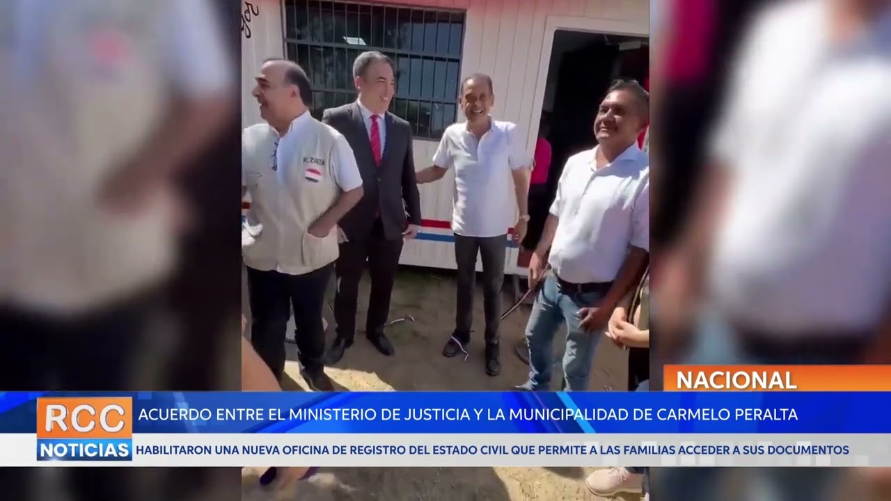 Ministerio de Justicia inauguró una oficina de Registro del Estado Civil en Carmelo Peralta